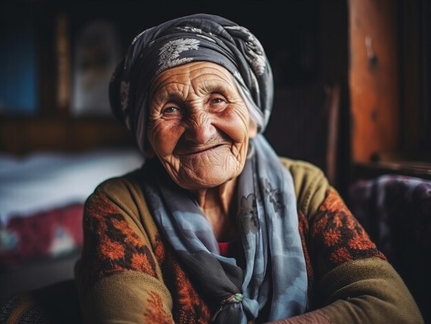 Una sonrisa en el rostro de una anciana es alentadora.