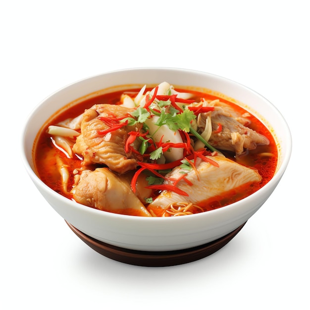 Foto una sopa de caja de engranajes tulang merah es una sopa famosa en malasia y singapur