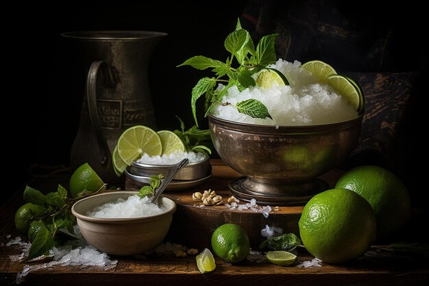 Sopa de coco y limón picante