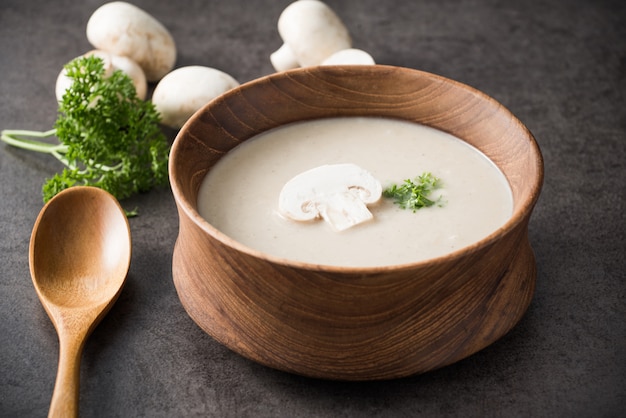 Sopa Cremosa De Champiñones