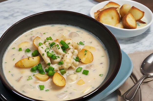 Sopa de Batata e Amêijoas