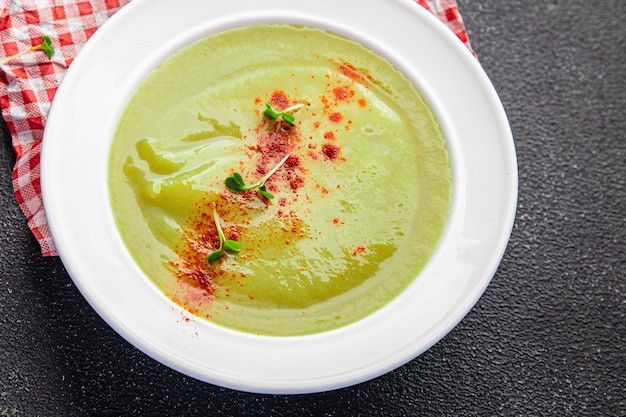 sopa de creme vegetal refeição saudável comida lanche na mesa cópia espaço comida fundo rústico topo