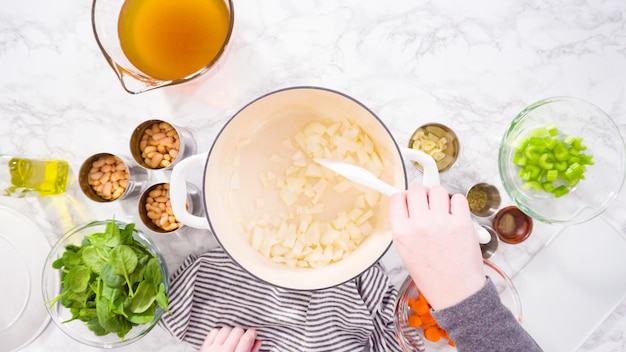 Sopa de feijão branco