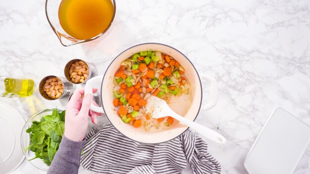 Sopa de feijão branco