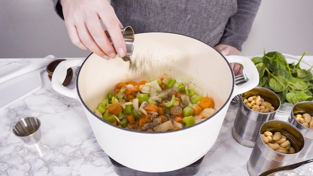 Sopa de feijão branco