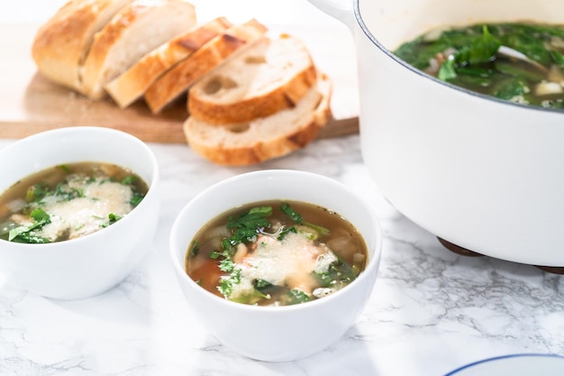 Sopa de feijão branco