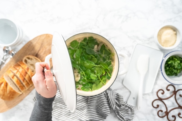 Sopa de feijão branco