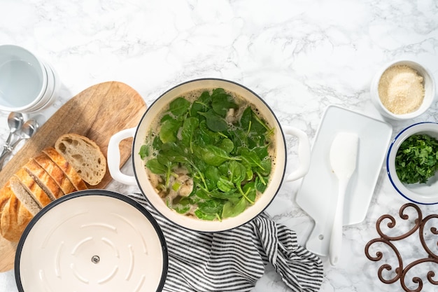 Sopa de feijão branco