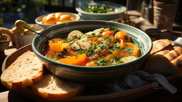 sopa de legumes deliciosa saborosa e perfumada