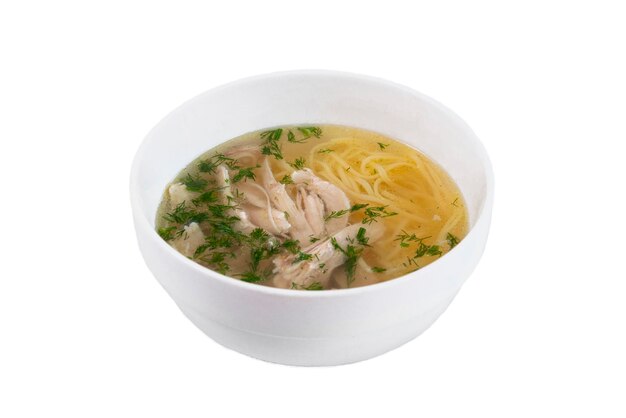 Sopa de macarrão de frango