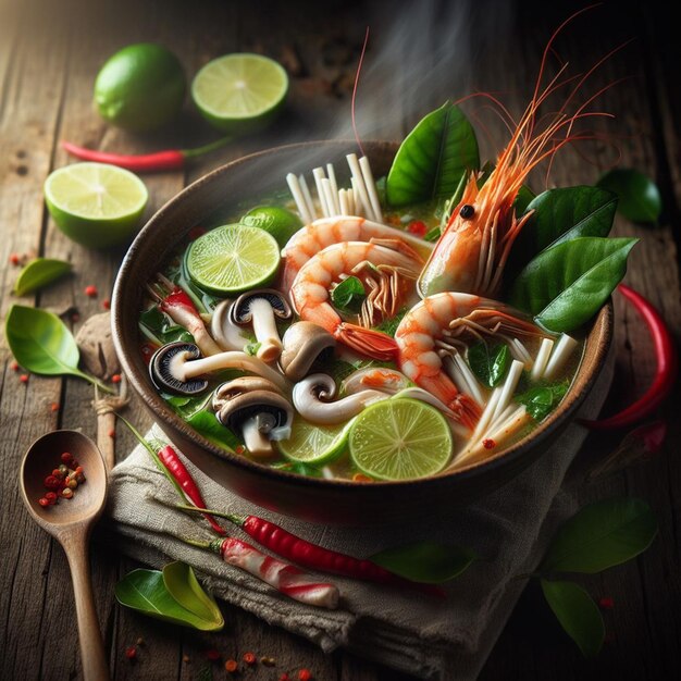 Foto sopa de tom yum