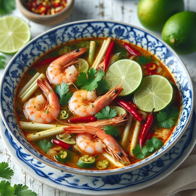 Foto sopa de tom yum