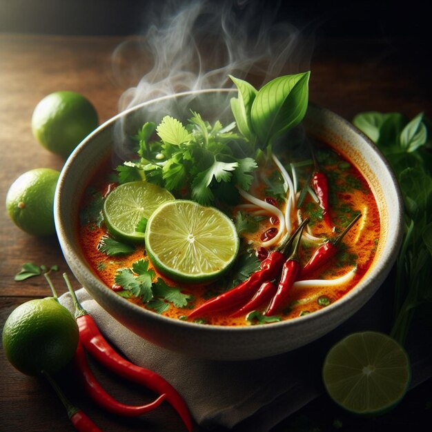 Foto sopa de tom yum