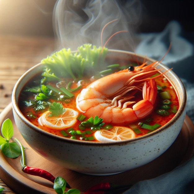 Foto sopa de tom yum