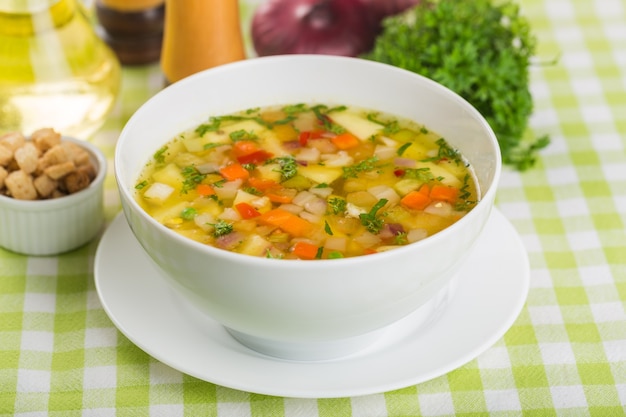 Foto sopa de vegetais