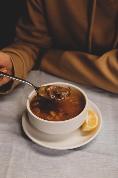 Sopa deliciosa Tigela de Sopa de Legumes