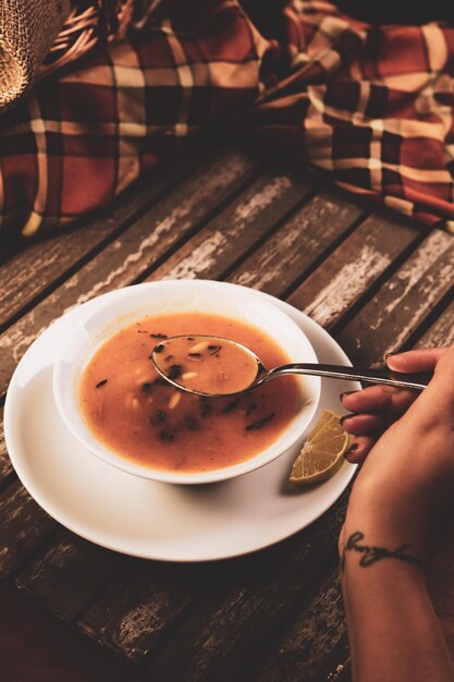 Sopa deliciosa Tigela de Sopa de Legumes