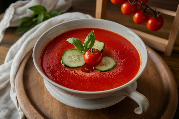 sopa fría de gazpacho