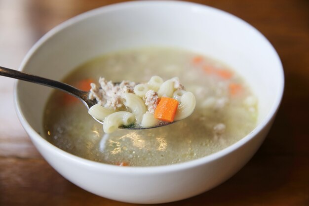 Sopa de macarrones