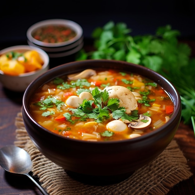 Sopa de Mondongo Sopa de tripa abundante con verduras y especias