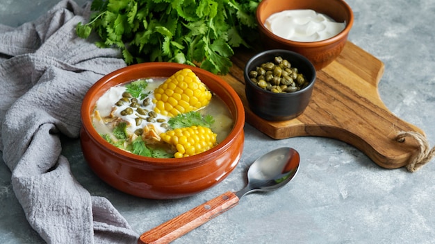 Sopa de patato común en Colombia, Cuba y Perú.