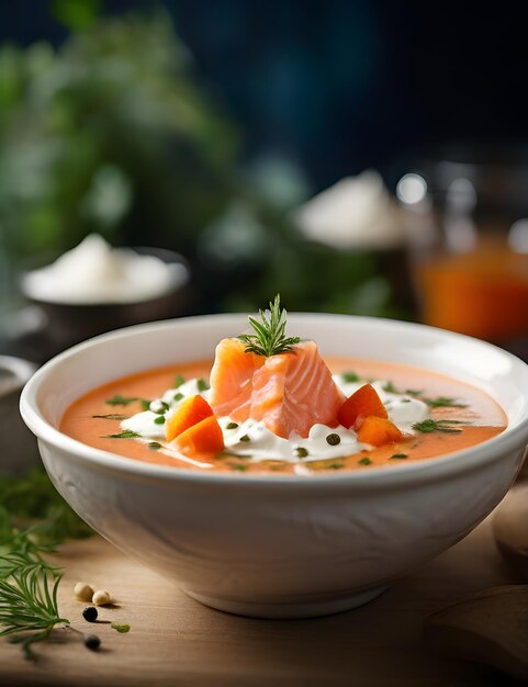 sopa de pescado con crema