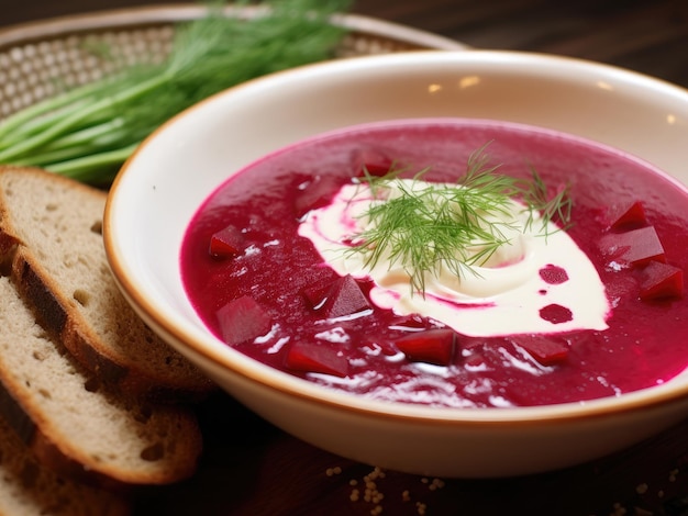 Sopa de remolacha ucraniana borscht