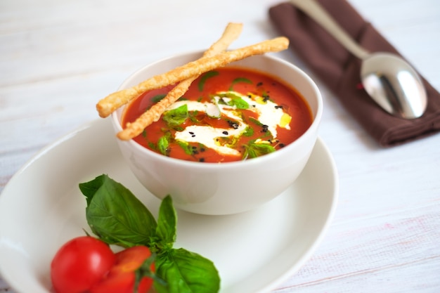 Sopa de tomate italiana