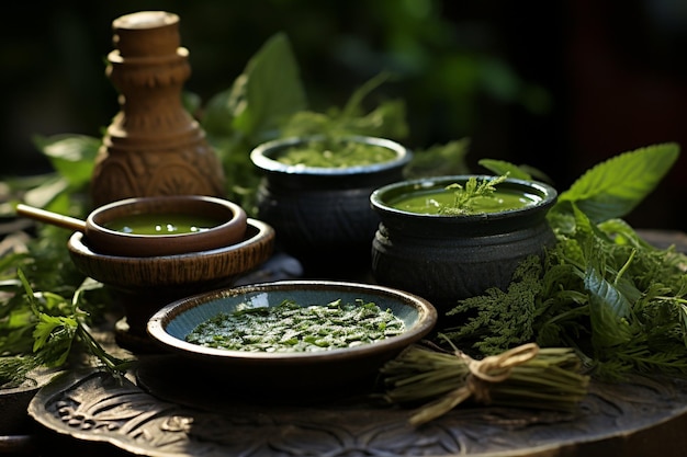 Sopa verde de azeda