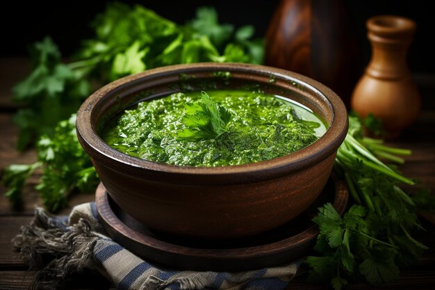 Sopa verde de azeda