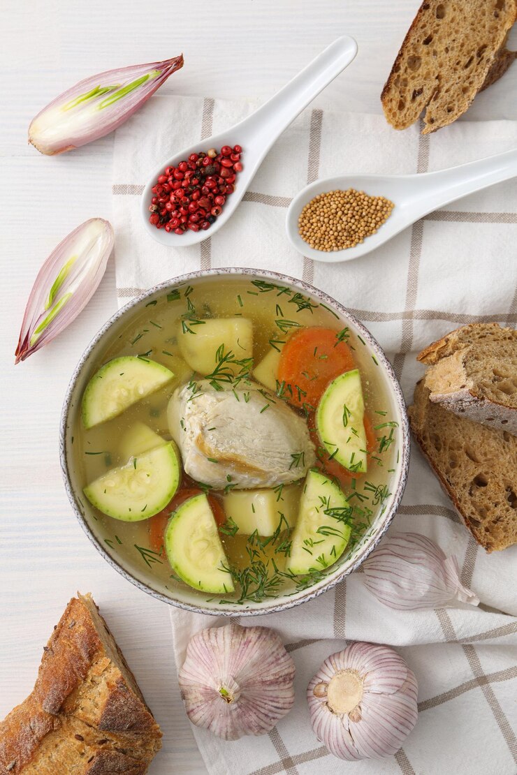 Sopa de verduras casera nutrición saludable estilo de vida saludable
