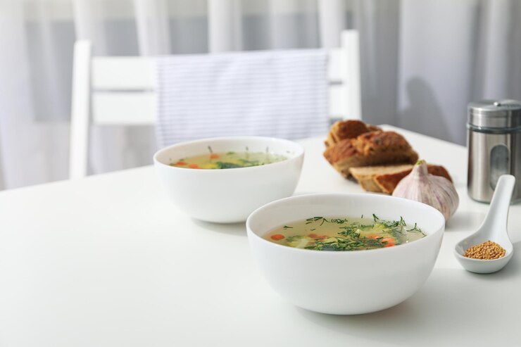 Sopa de verduras casera nutrición saludable estilo de vida saludable