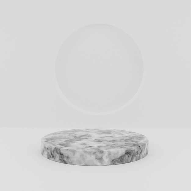 soporte de pedestal de podio de mármol minimalista simple de alta calidad