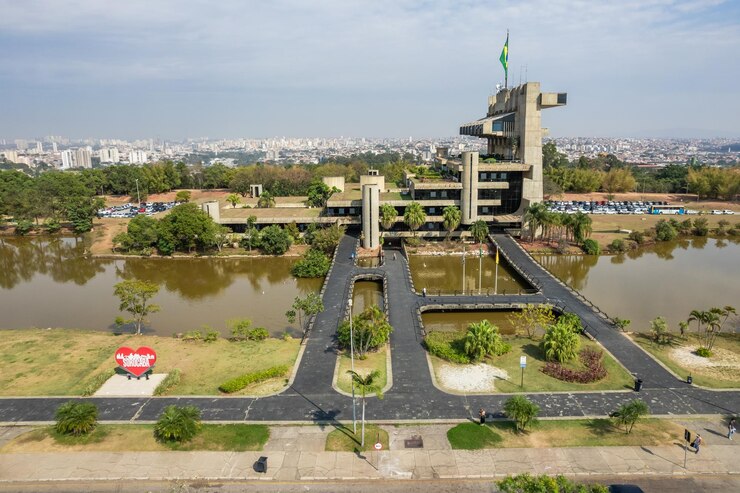 Foto sorocaba sao paulo brasil circa agosto 2022 ayuntamiento de sorocaba edificio turístico o palacio dos tropeiros