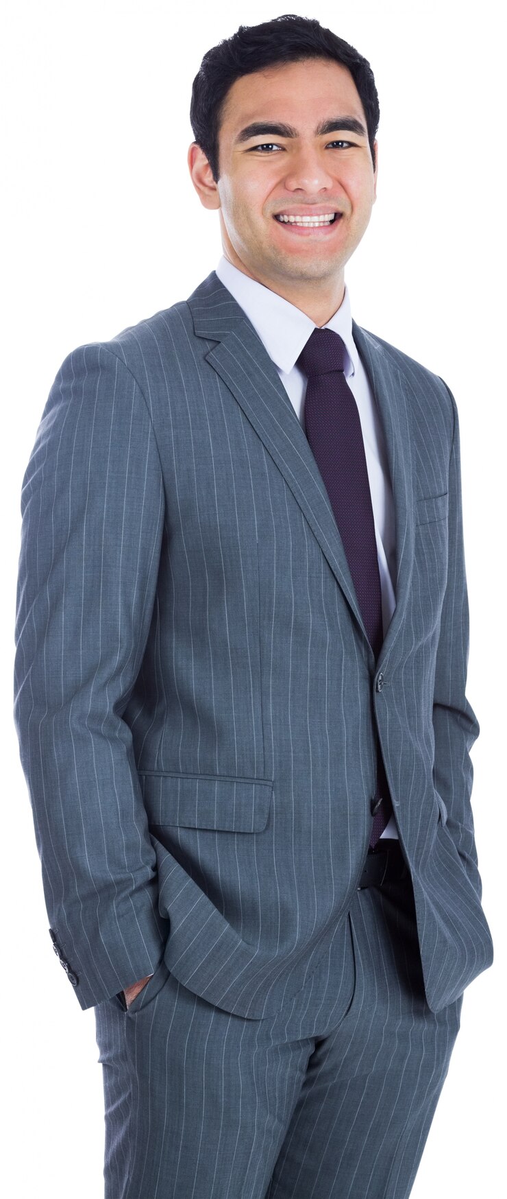 Foto sorrindo empresário de pé