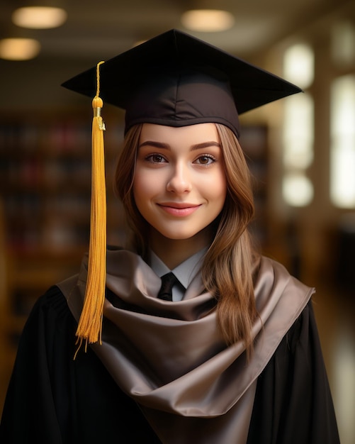 Sorrisos alegres de graduados florescem no campus