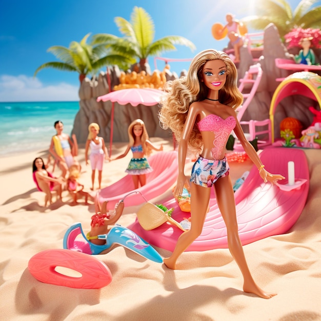 Sorrisos e luz do sol Barbie's Beach Bonanza