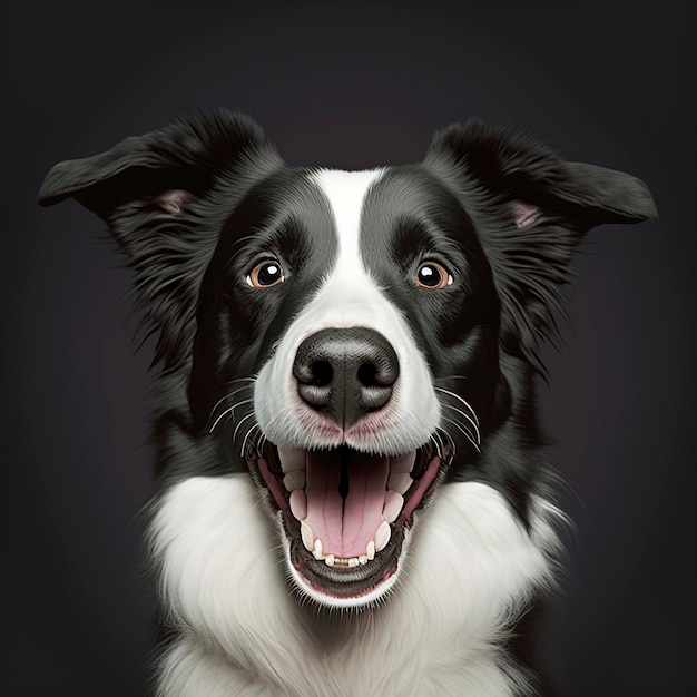 sorrisos felizes de border collie