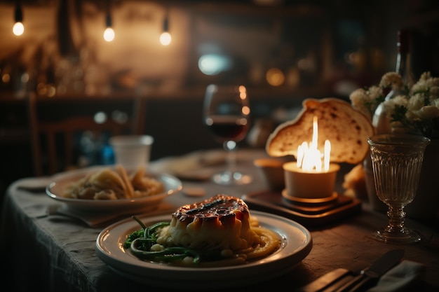 Sortiment der französischen Küche Das Konzept der traditionellen französischen Küche Unglaubliche Dekoration und Servieren Authentische und köstliche Speisen Kochen und genießen