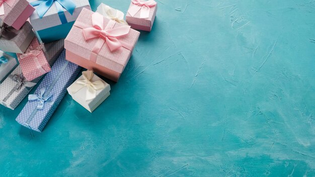 Sortiment geschenk geschlecht familie blau rosa überraschung