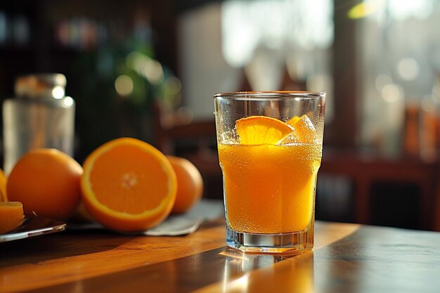 Sortiment von Obst- und Gemüsesaft in Glas