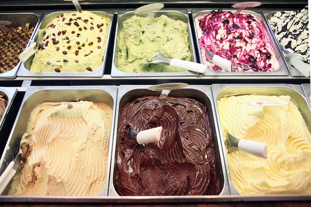 Foto sorvete na sorveteria