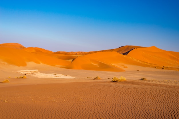 Sossusvlei-Sanddünen, Nationalpark Namib Naukluft, Namibische Wüste, szenisches Reiseziel in Namibia, Afrika.