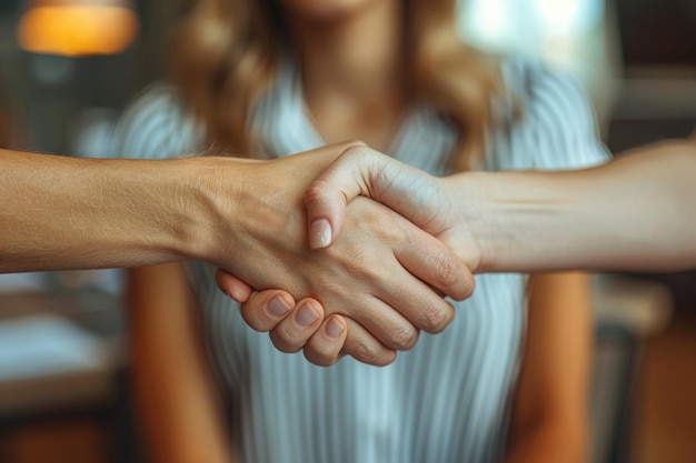 Foto sostengan las manos fuertemente juntas