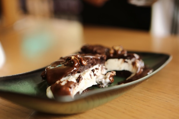 Soufflé de chocolate con helado