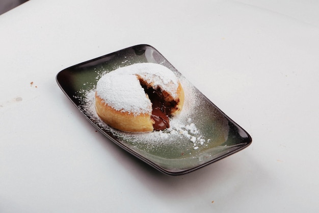 Soufflé de chocolate con helado