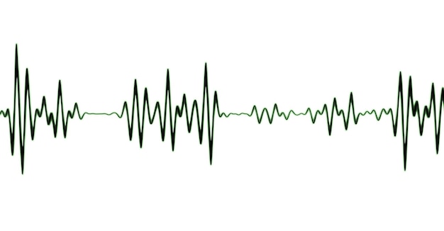 Sound Wave EQ Heart Wave Abstract Digital EQ Musik-Equalizer Sound Wave Design Element Herzschlag