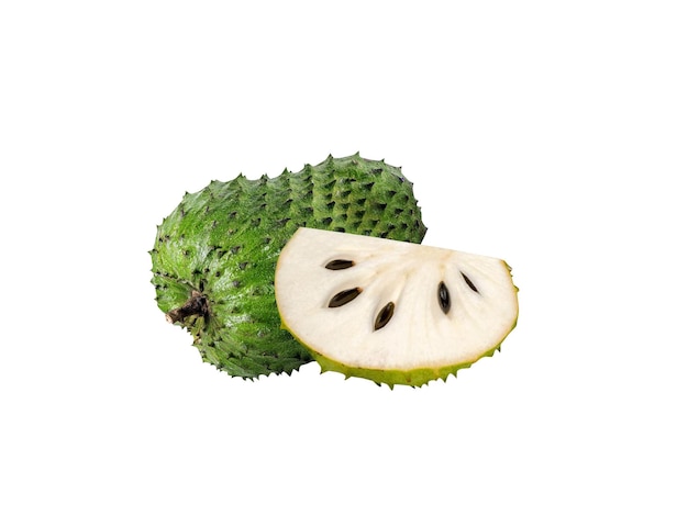 Soursop graviola guyabano oder Annona muricata werden als pflanzliche Medizin verkauft und konsumiert