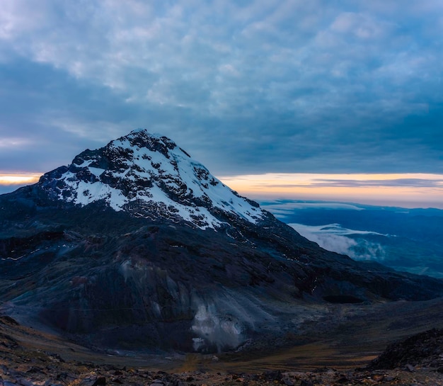 South illiniza Vulkan im Morgengrauen