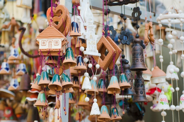 Souvenirglocken auf dem Markt